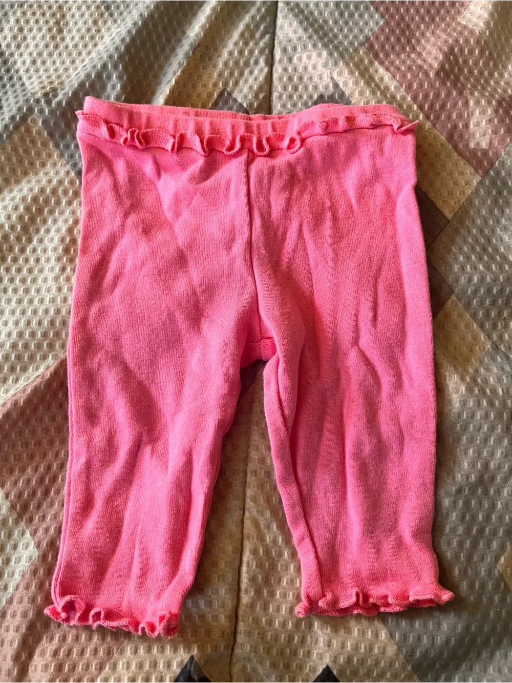 Carter's Bright Pink Ruffle Hem Leggings